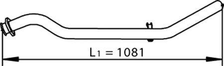 DINEX 74500 Труба выхлопного газа