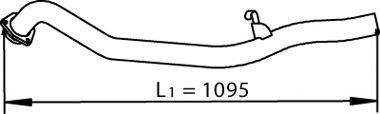 DINEX 74505 Труба выхлопного газа
