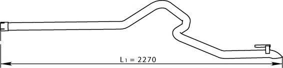 DINEX 74618 Труба выхлопного газа