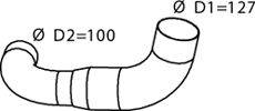 DINEX 82127 Труба выхлопного газа