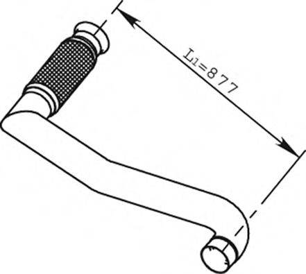 DINEX 66215 Труба выхлопного газа