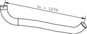 DINEX 22719 Труба выхлопного газа