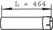 DINEX 22254 Труба выхлопного газа