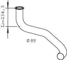 DINEX 22139 Труба выхлопного газа