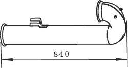 DINEX 21753 Труба выхлопного газа