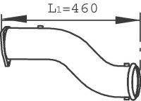 DINEX 21501 Труба выхлопного газа