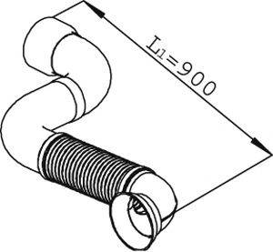 DINEX 22141 Труба выхлопного газа