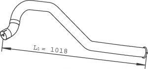 DINEX 28784 Труба выхлопного газа