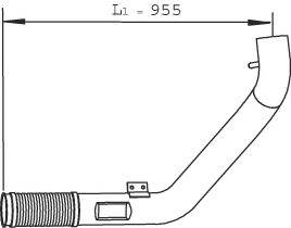 DINEX 29260 Труба выхлопного газа