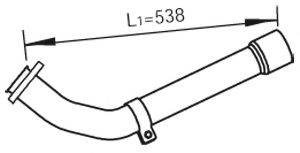 DINEX 47261 Труба выхлопного газа