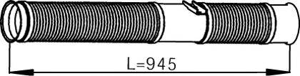 DINEX 68082 Труба выхлопного газа