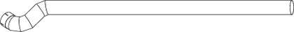 DINEX 49725 Труба выхлопного газа