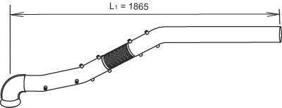 DINEX 66224 Труба выхлопного газа