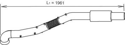 DINEX 66227 Труба выхлопного газа