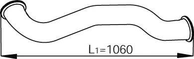 DINEX 80773 Труба выхлопного газа