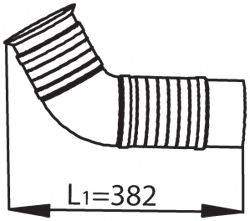 DINEX 53254 Труба выхлопного газа