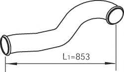 DINEX 81717 Труба выхлопного газа