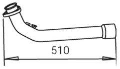 DINEX 48155 Труба выхлопного газа