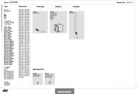 DINEX 150001019 Система выпуска ОГ