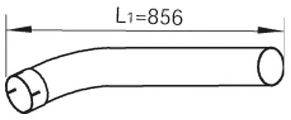 DINEX 48222 Труба выхлопного газа
