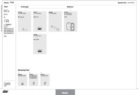 DINEX 147010016 Система выпуска ОГ