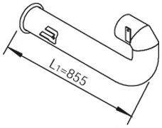 DINEX 21733 Труба выхлопного газа