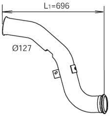 DINEX 21287 Труба выхлопного газа