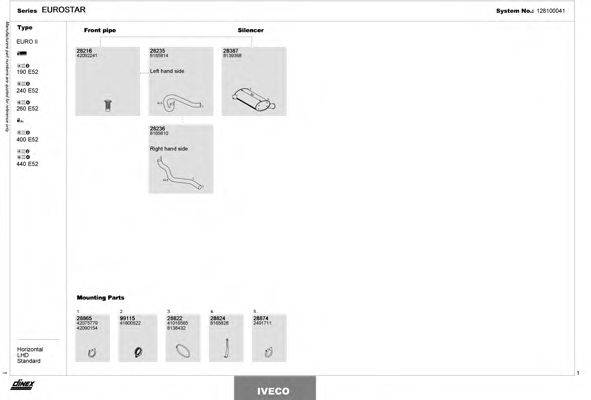 DINEX 128100041 Система выпуска ОГ