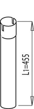 DINEX 68695 Труба выхлопного газа