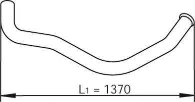DINEX 47606 Труба выхлопного газа