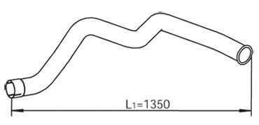 DINEX 54694 Труба выхлопного газа