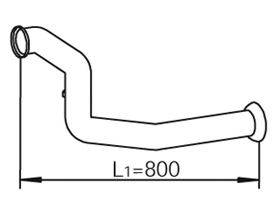 DINEX 56129 Труба выхлопного газа