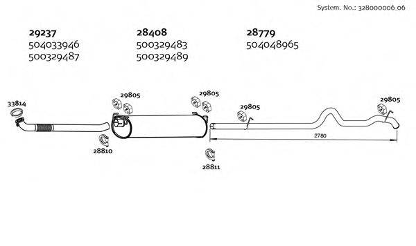 DINEX 32800000606 Система выпуска ОГ