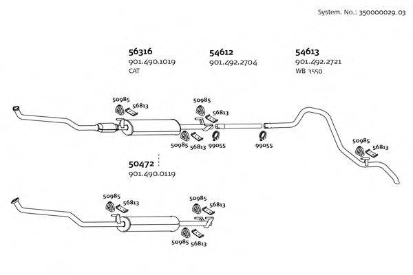 DINEX 35000002903 Система выпуска ОГ