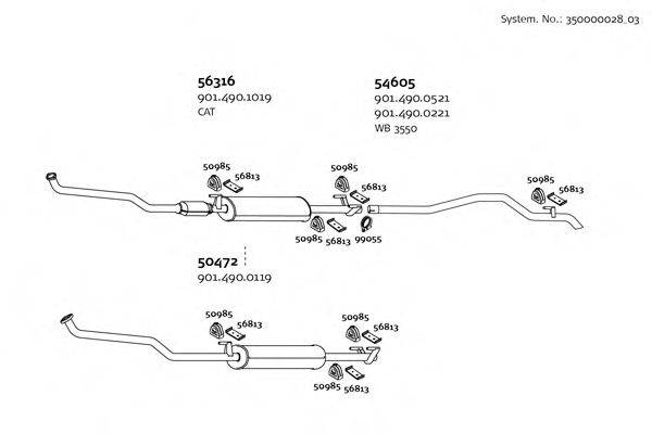 DINEX 35000002803 Система выпуска ОГ