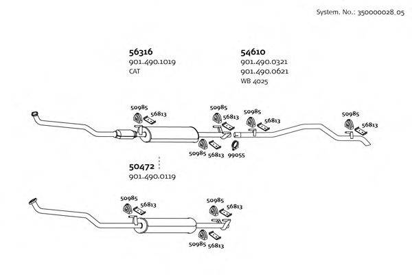 DINEX 35000002805 Система выпуска ОГ