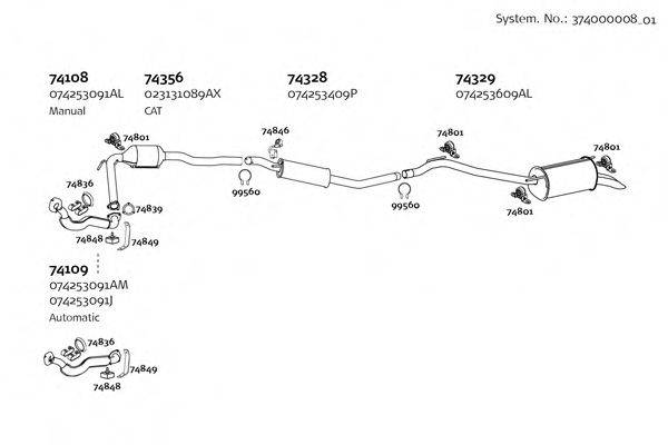 DINEX 37400000801 Система выпуска ОГ