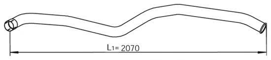 DINEX 54697 Труба выхлопного газа