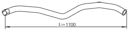 DINEX 54699 Труба выхлопного газа