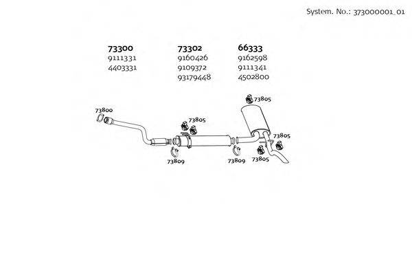 DINEX 37300000101 Система выпуска ОГ