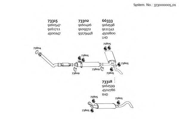 DINEX 37300000501 Система выпуска ОГ