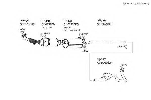 DINEX 32820001003 Система выпуска ОГ