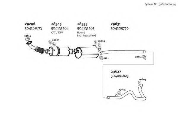 DINEX 32820001005 Система выпуска ОГ