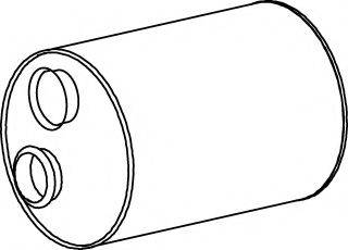DINEX 21381 Средний / конечный глушитель ОГ