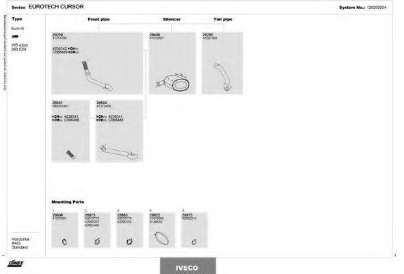 DINEX 128200054 Система выпуска ОГ
