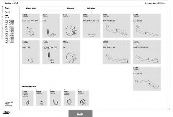 DINEX 121200061 Система выпуска ОГ