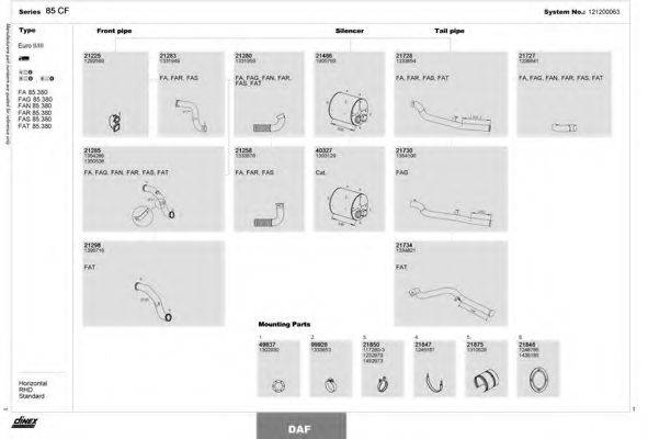 DINEX 121200063 Система выпуска ОГ