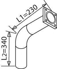 DINEX 21113 Труба выхлопного газа