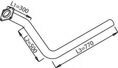 DINEX 21165 Труба выхлопного газа