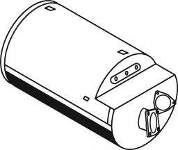 DINEX 21351 Средний / конечный глушитель ОГ